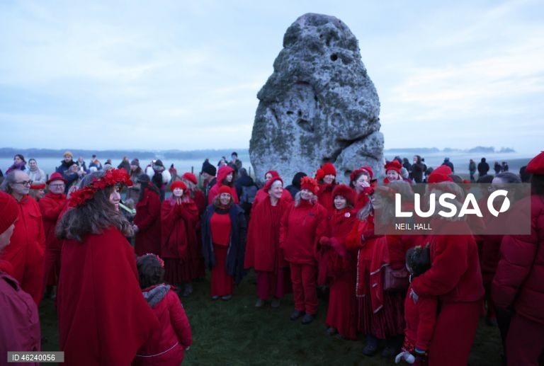 Solstício de inverno em Stonehenge