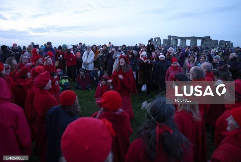 Solstício de inverno em Stonehenge
