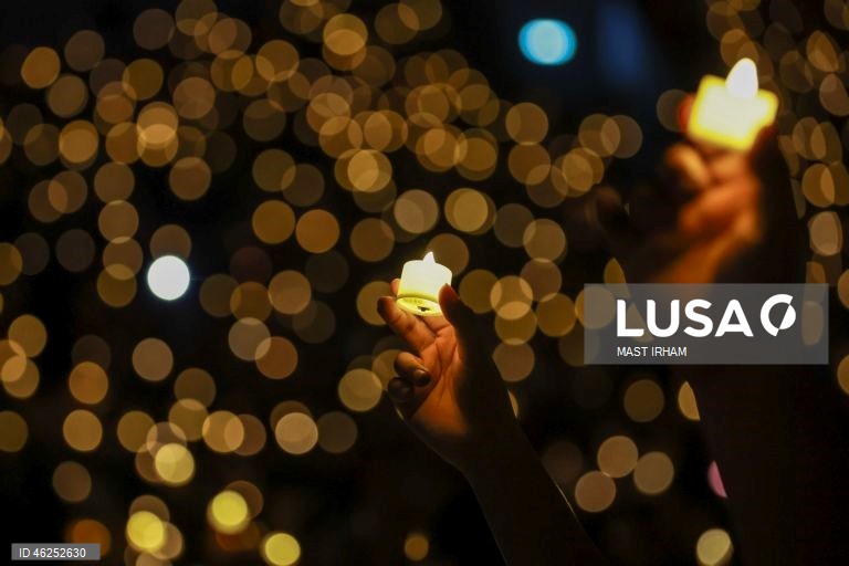 Celebrações da véspera de Natal em Jacarta