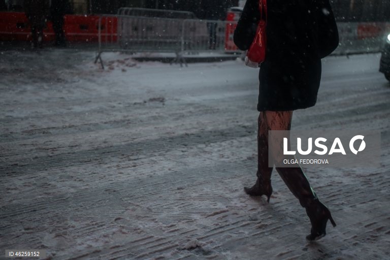 EUA: Tempestade de neve em Nova Iorque