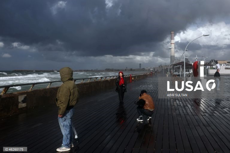 Israel: Tempo tempestuoso em Tel Aviv