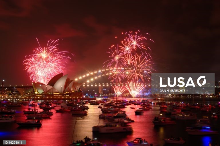 Fogo de artifício de Ano Novo em Sydney, Austrália