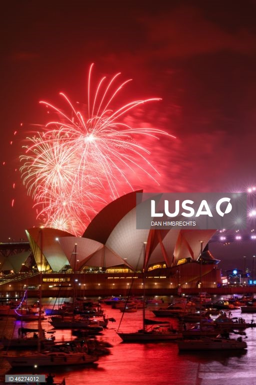 Fogo de artifício de Ano Novo em Sydney, Austrália