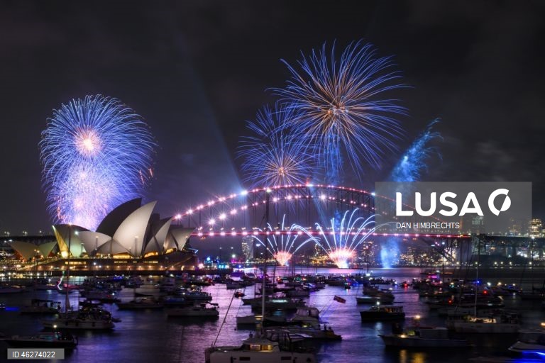 Fogo de artifício de Ano Novo em Sydney, Austrália