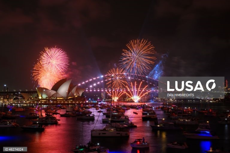 Fogo de artifício de Ano Novo em Sydney, Austrália