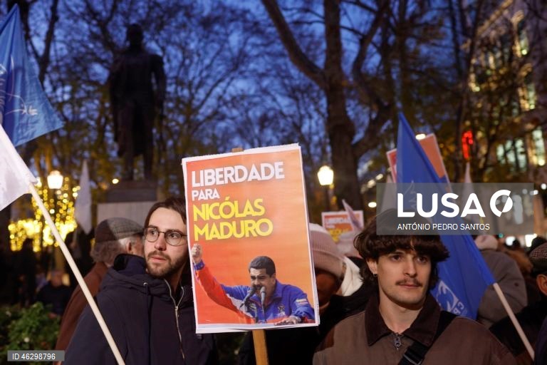 Manifestações em Lisboa e Porto contra o ataque de Trump na Venezuela