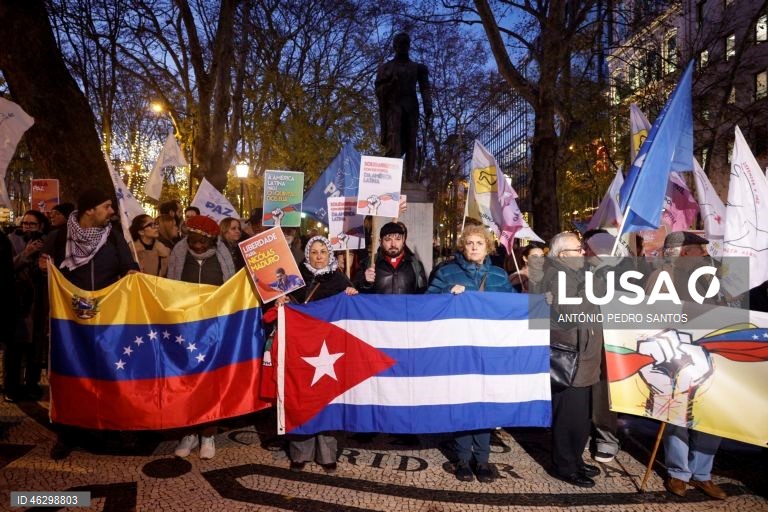 Manifestações em Lisboa e Porto contra o ataque de Trump na Venezuela