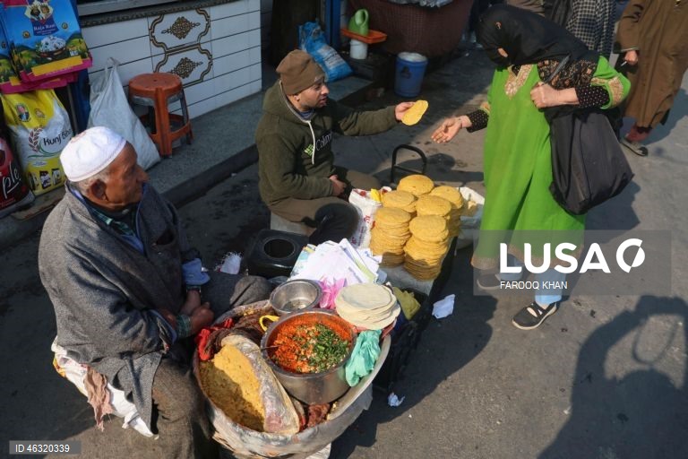 Índia: Comida de rua em Caxemira
