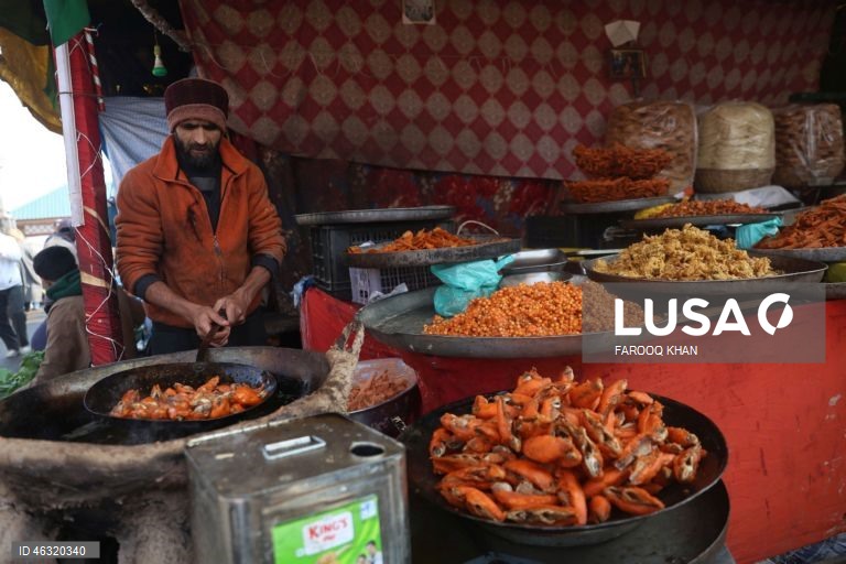 Índia: Comida de rua em Caxemira