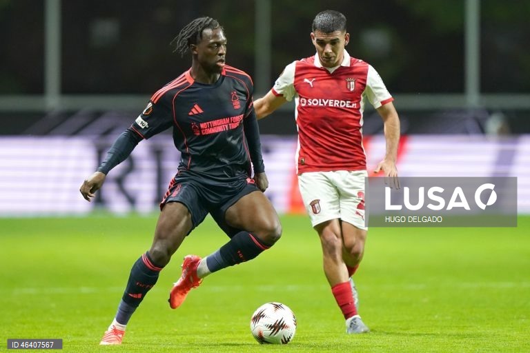Futebol: Liga Europa - Sporting de Braga vs Nottingham Forest 