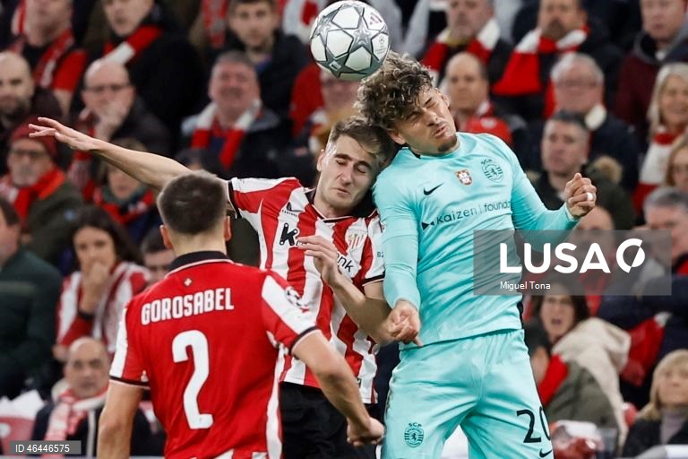 O Sporting apurou-se hoje para os oitavos de final da Liga dos Campeões de futebol, ao vencer o Athletic Bilbau, por 3-2, na última jornada da fase de liga, com um golo de Alisson Santos, aos 90+4 minutos.