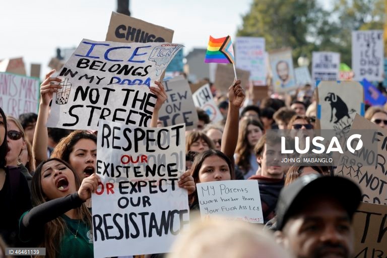 EUA: Manifestação nacional contra o ICE em São Francisco