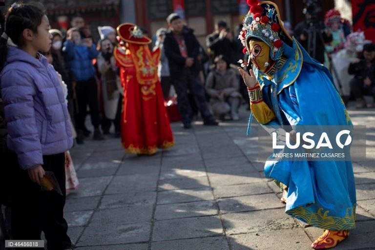 China: Início das celebrações da primavera em Pequim