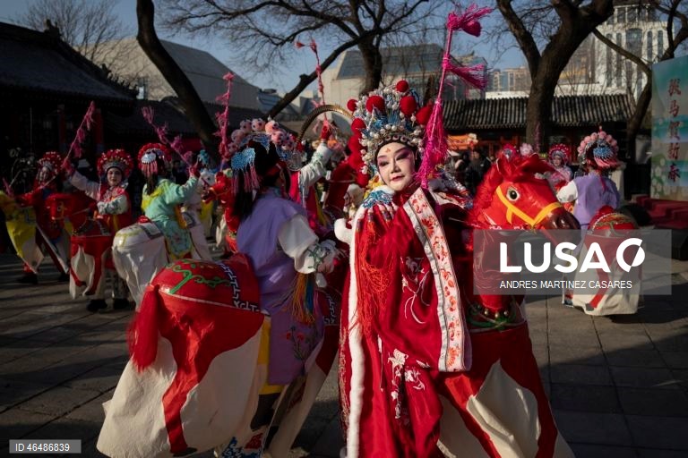 China: Início das celebrações da primavera em Pequim