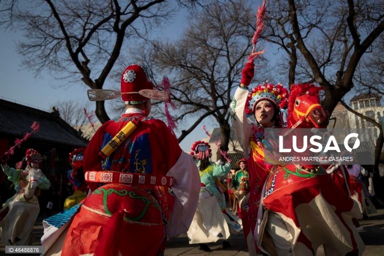 China: Início das celebrações da primavera em Pequim