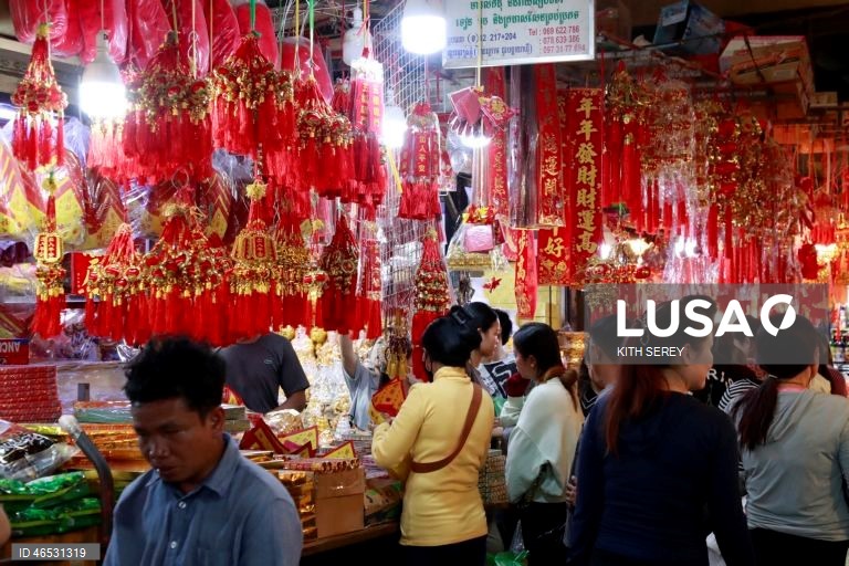 Preparativos para o Ano Novo Lunar Chinês