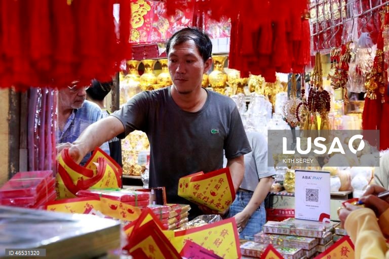 Preparativos para o Ano Novo Lunar Chinês