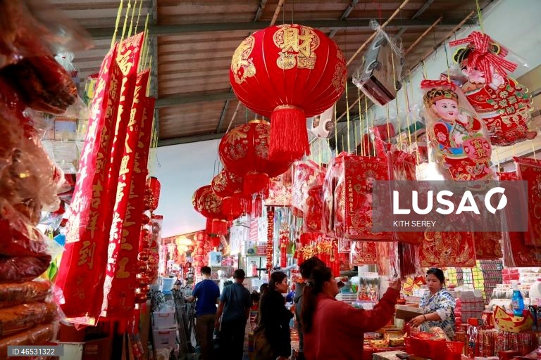 Preparativos para o Ano Novo Lunar Chinês