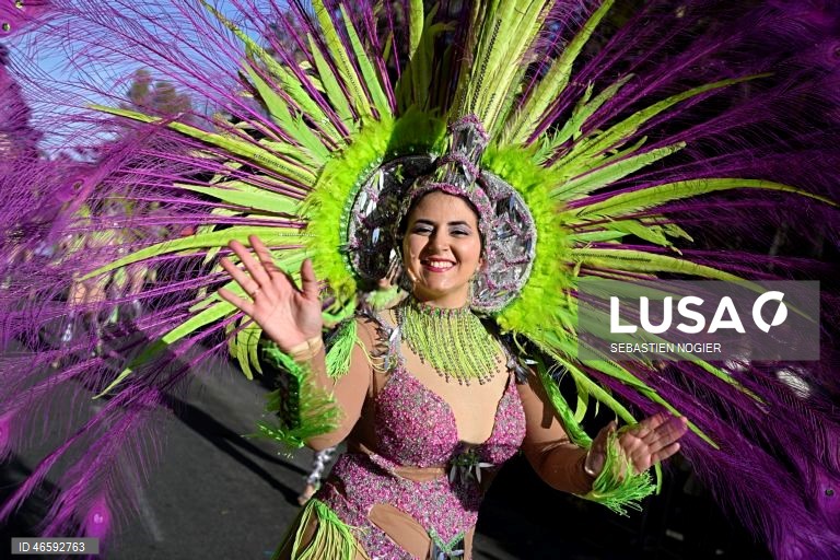 França: Desfile das Flores em Nice.