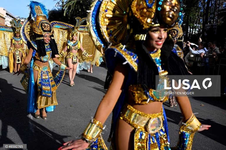 França: Desfile das Flores em Nice.