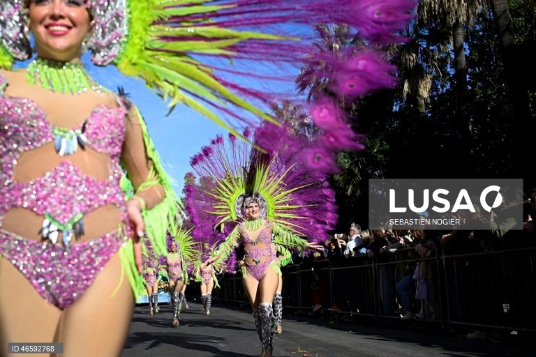França: Desfile das Flores em Nice.