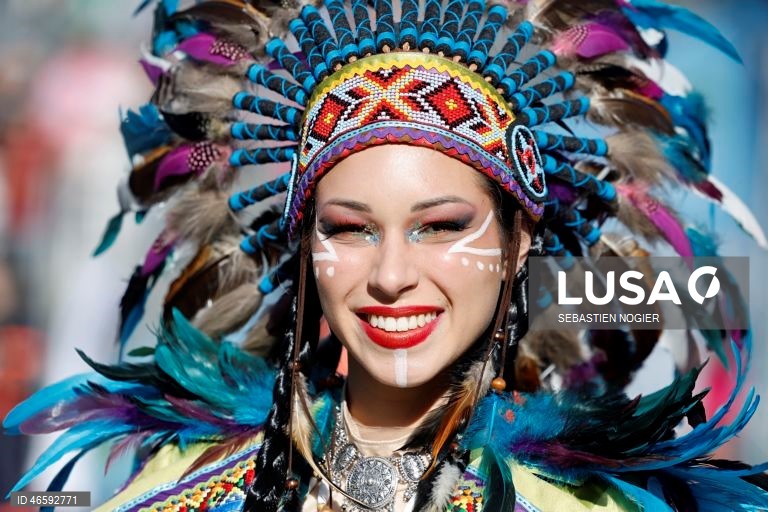 França: Desfile das Flores em Nice.