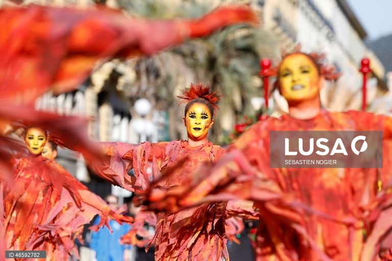 França: Desfile das Flores em Nice.