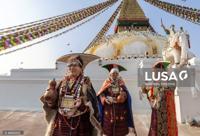 Neapal: Budistas do distrito de Humla celebram o ano novo em Katmandu