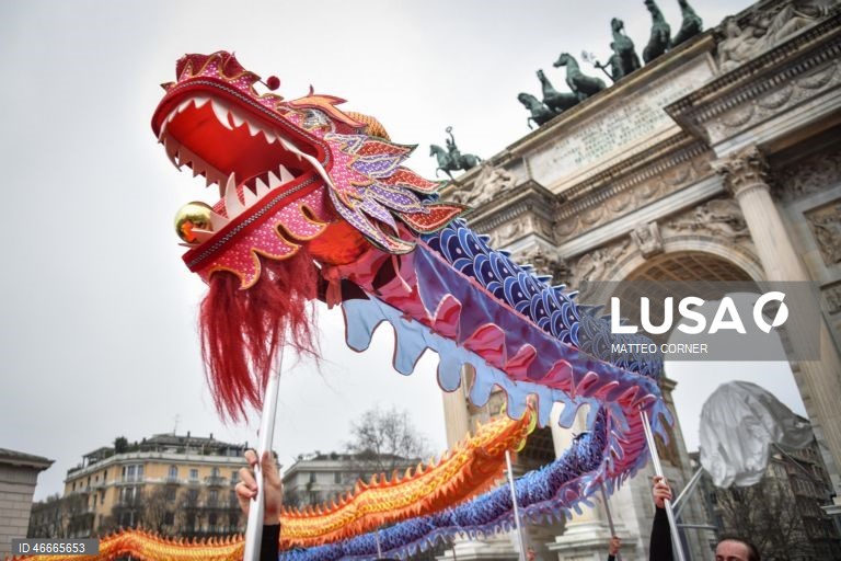 Itália: Celebrações do Ano Novo Lunar Chinês em Milão