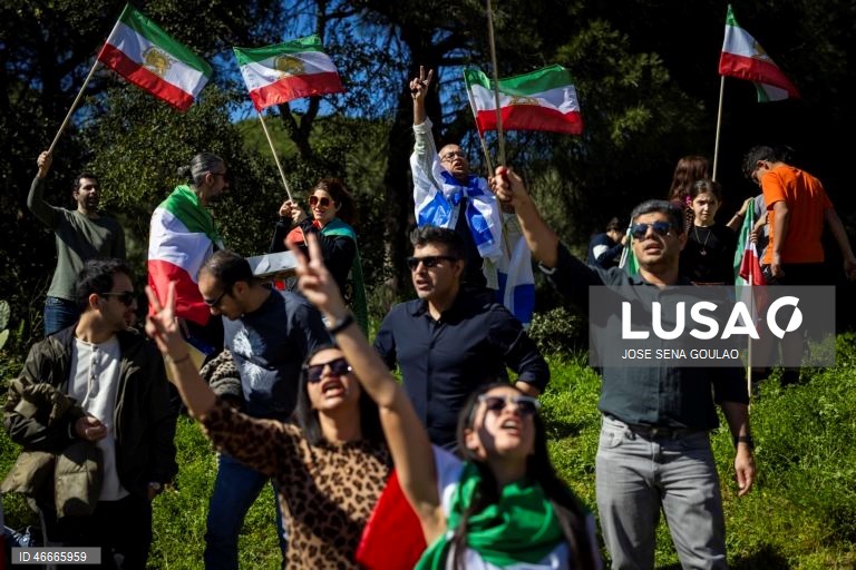Manifestação de Iranianos em Lisboa