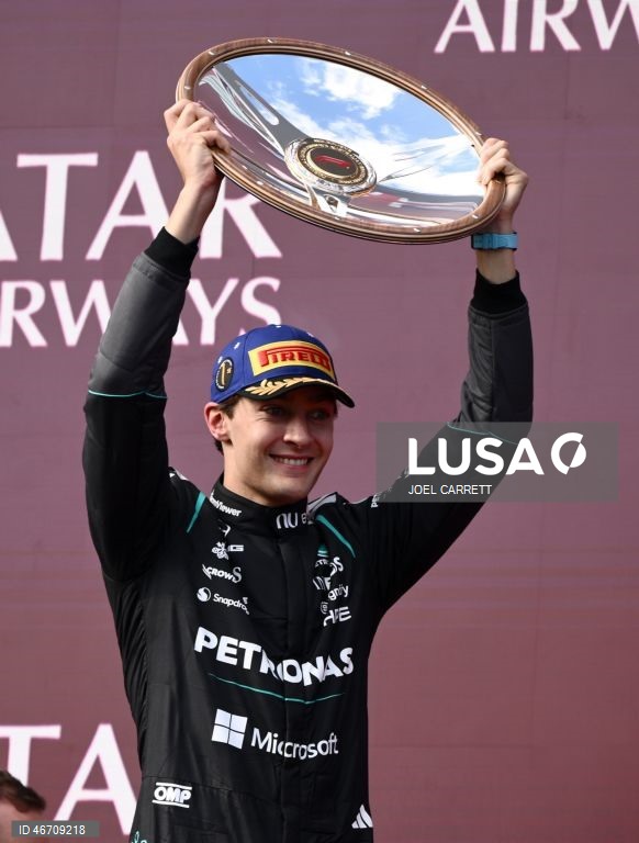 O piloto britânico George Russell (Mercedes) venceu hoje o Grande Prémio da Austrália de Fórmula 1, primeira prova da temporada e dos novos regulamentos técnicos, e é o primeiro líder do campeonato.