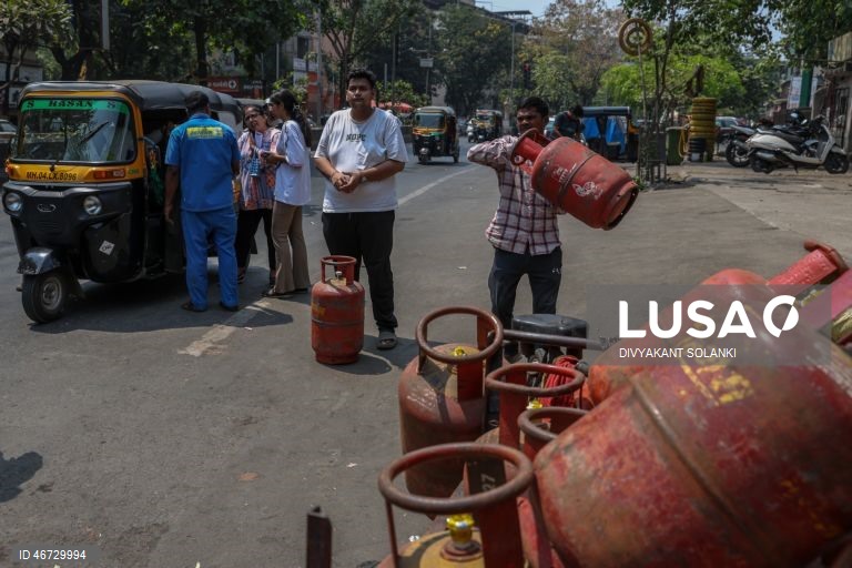 Índia: escassez de gás GPL atinge Mumbai durante o conflito no Médio Oriente