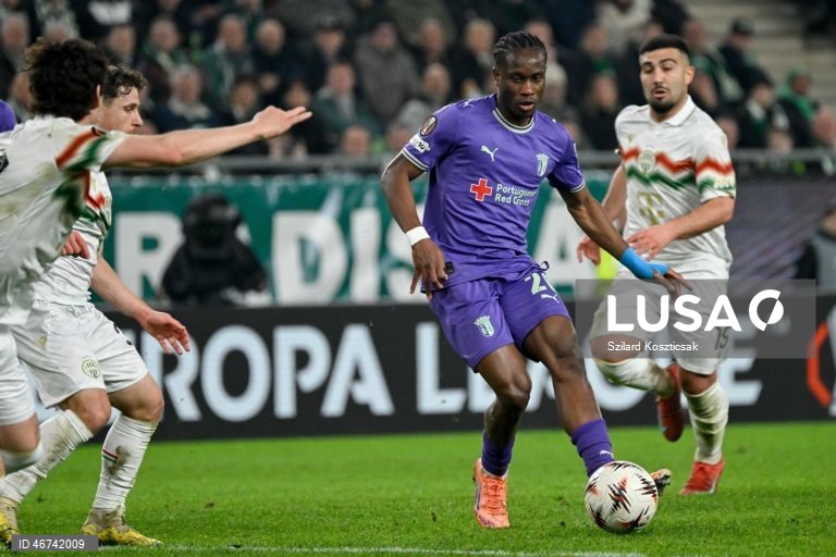 Futebol: Liga Europa - Ferencváros vs Sporting de Braga 