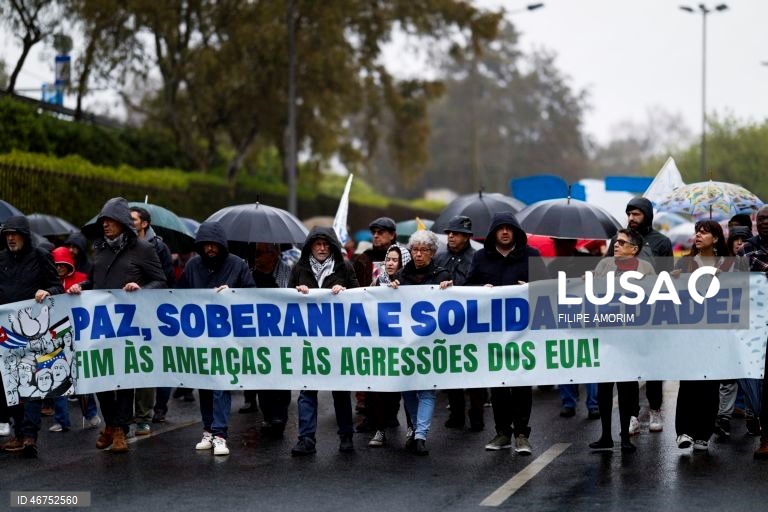 Lisboa: Manifestação “Paz, Soberania e Solidariedade! Fim às ameaças e às agressões dos EUA!”