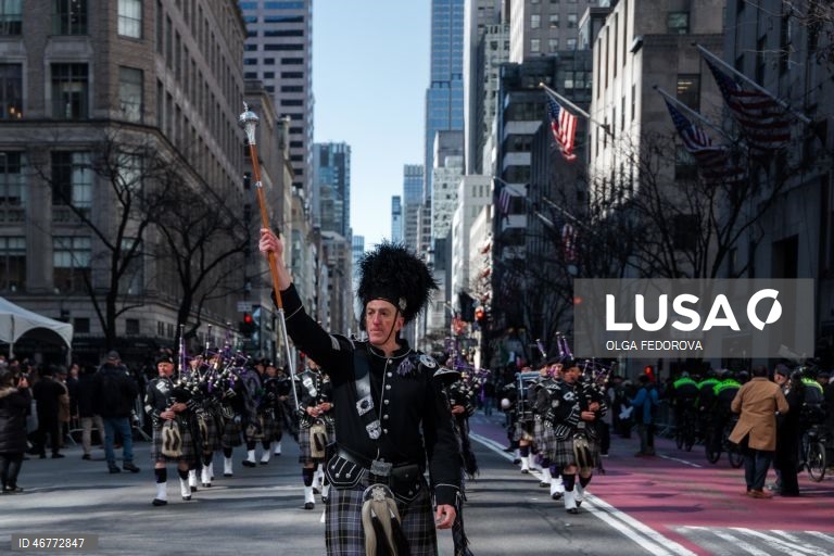 EUA: Celebração do Dia de St. Patrick em Nova Iorque