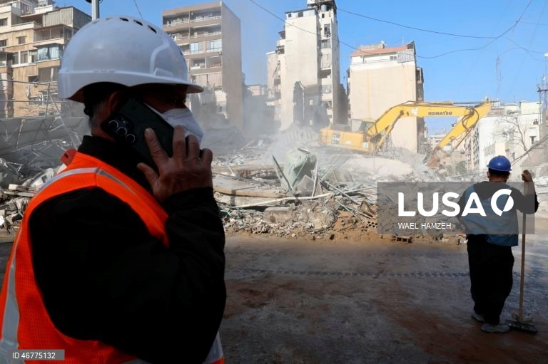 Ataque israelita atinge o bairro de Bashura, no centro de Beirute