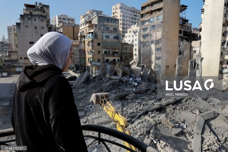 Ataque israelita atinge o bairro de Bashura, no centro de Beirute