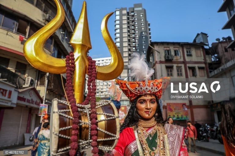 Índia: Procissão de Gudi Padwa que marca o Ano Novo de Maharashtra