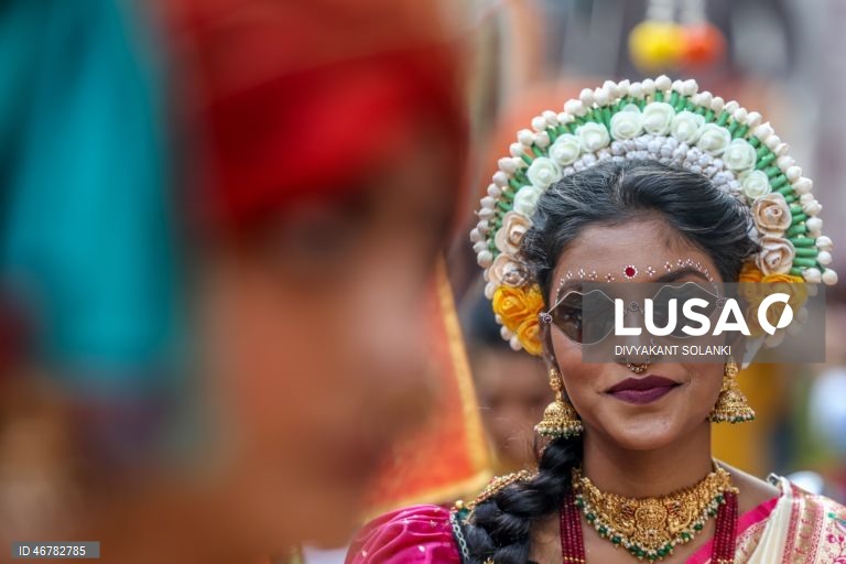 Índia: Procissão de Gudi Padwa que marca o Ano Novo de Maharashtra