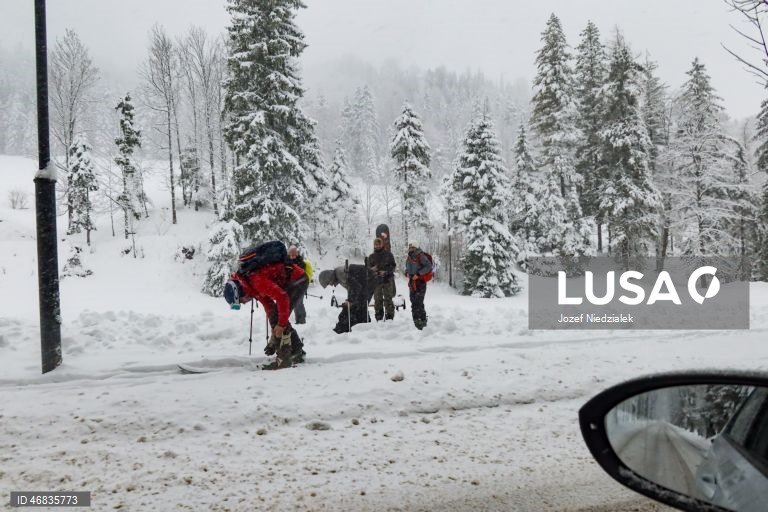 Polónia: Nevão em Zakopane