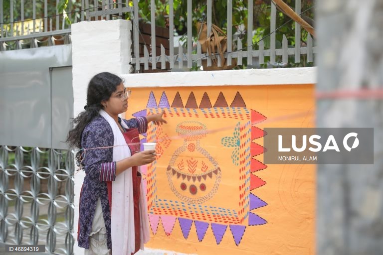 Daca: Preparações para o Ano Novo de Bangla 1433, "Pahela Baishakh"