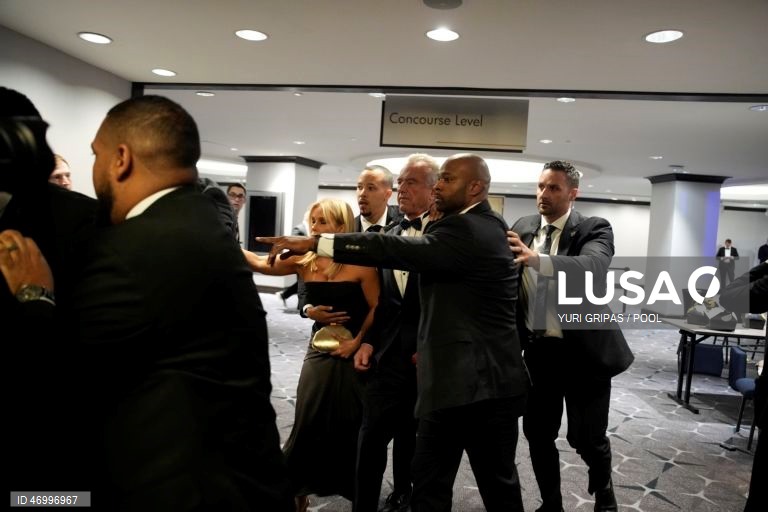 Disparos durante o jantar com correspondentes na Casa Branca
