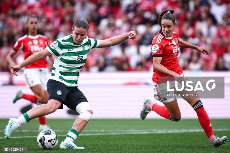 O Benfica venceu hoje o Sporting por 3-1, num jogo da 17.ª jornada da I Liga feminina de futebol que antecedeu a entrega do troféu às águias, hexacampeãs nacionais em título, no Estádio da Luz.