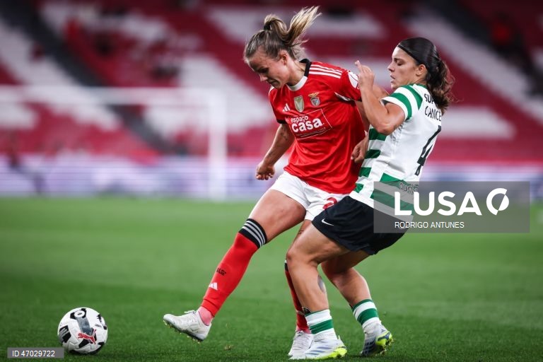 O Benfica venceu hoje o Sporting por 3-1, num jogo da 17.ª jornada da I Liga feminina de futebol que antecedeu a entrega do troféu às águias, hexacampeãs nacionais em título, no Estádio da Luz.