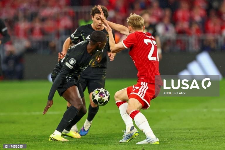 Um golo de Ousmane Dembélé permitiu hoje ao Paris Saint-Germain empatar 1-1 em Munique com o Bayern e garantir a presença na final da Liga dos Campeões de futebol, na qual vai defender o título frente ao Arsenal.