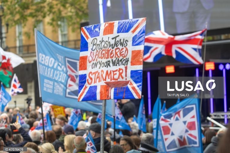 Reino Unido: Manifestação em Londres contra o antissemitismo