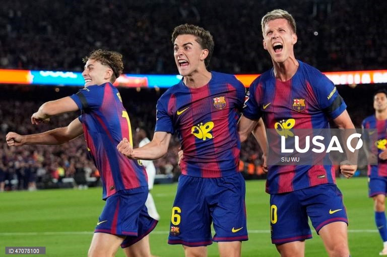 Futebol: Liga espanhola - FC Barcelona vs Real Madrid