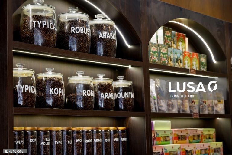 Vietname: Comércio de café em Hanoi