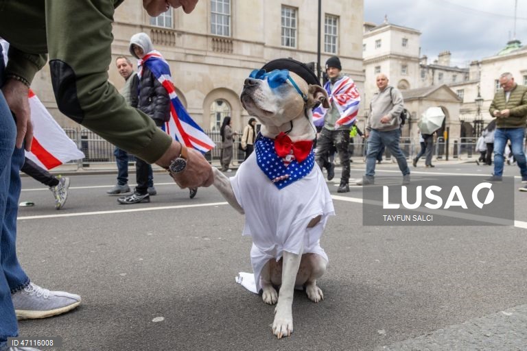 Manifestação «Unite the Kingdom» em Londres
