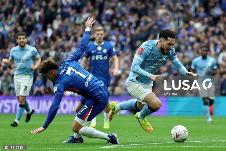 O Manchester City conquistou hoje a Taça de Inglaterra pela oitava vez, ao vencer o Chelsea por 1-0 no Estádio de Wembley, em Londres, num triunfo marcado pela despedida de Bernardo Silva da competição.